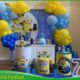 Decoração infantil Minions montada pela Nick Festas, com painel temático, balões orgânicos, móveis decorativos e personagens que deixam o aniversário ainda mais divertido. Locação de decoração infantil na Freguesia do Ó, atendendo também Brasilândia, Limão, Casa Verde, Cachoeirinha, Pirituba e bairros da Zona Norte e Zona Oeste de São Paulo.