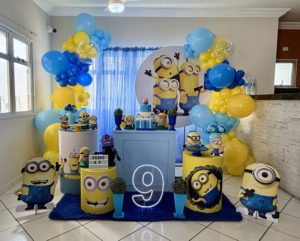 Decoração infantil Minions para festa de aniversário