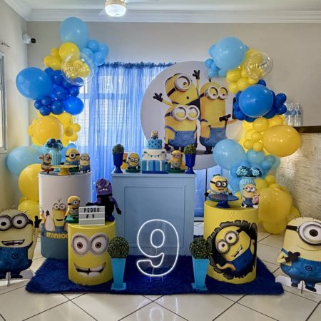 Decoração infantil Minions para festa de aniversário