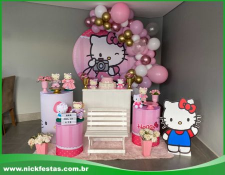 Aluguel de decoração infantil Hello Kitty