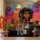 Decoração Teen Neon colorida e vibrante para festa