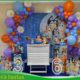 Aluguel de decoração infantil Bluey Lilás na Freguesia do Ó