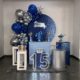 Decoração de festa Teen 15 Anos Azul e Prata